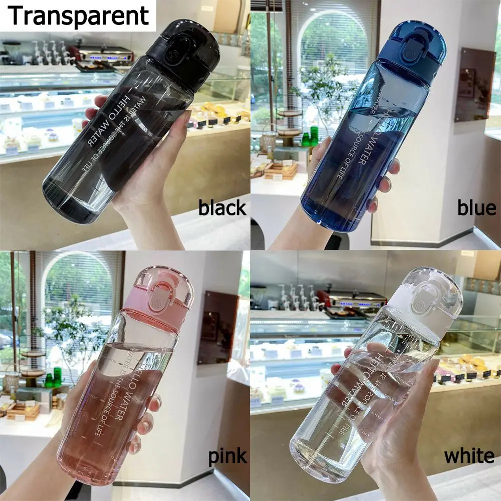 Transparent Sports Water Bottle 780 ml – Portable Leakproof Gym & Travel Bottle