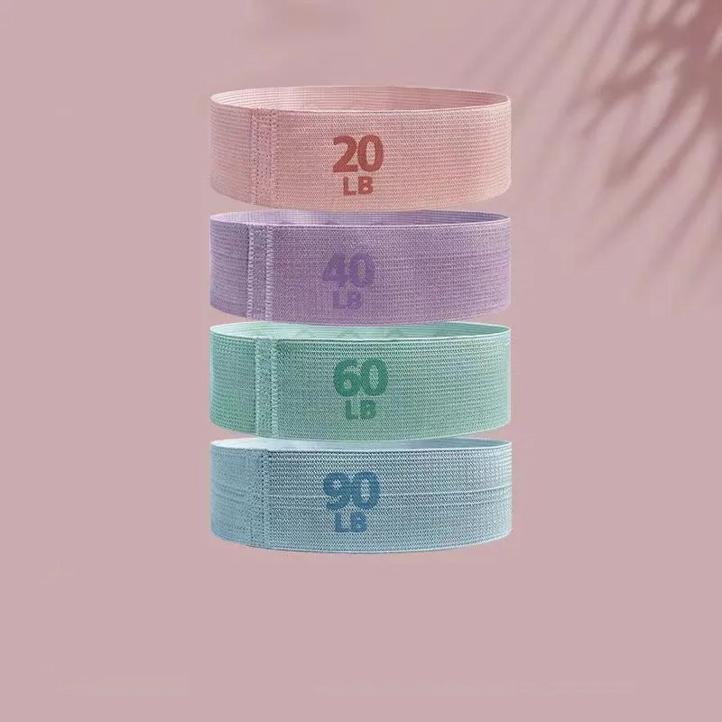 Fabric Resistance Bands, Hip Circle Bands for Squats, Pilates, Yoga, and Strength Training