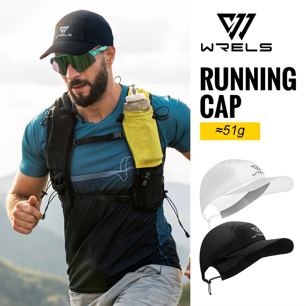 WRELS Running Cap Lightweight Mesh Quick Dry UV Protection Sports Hat