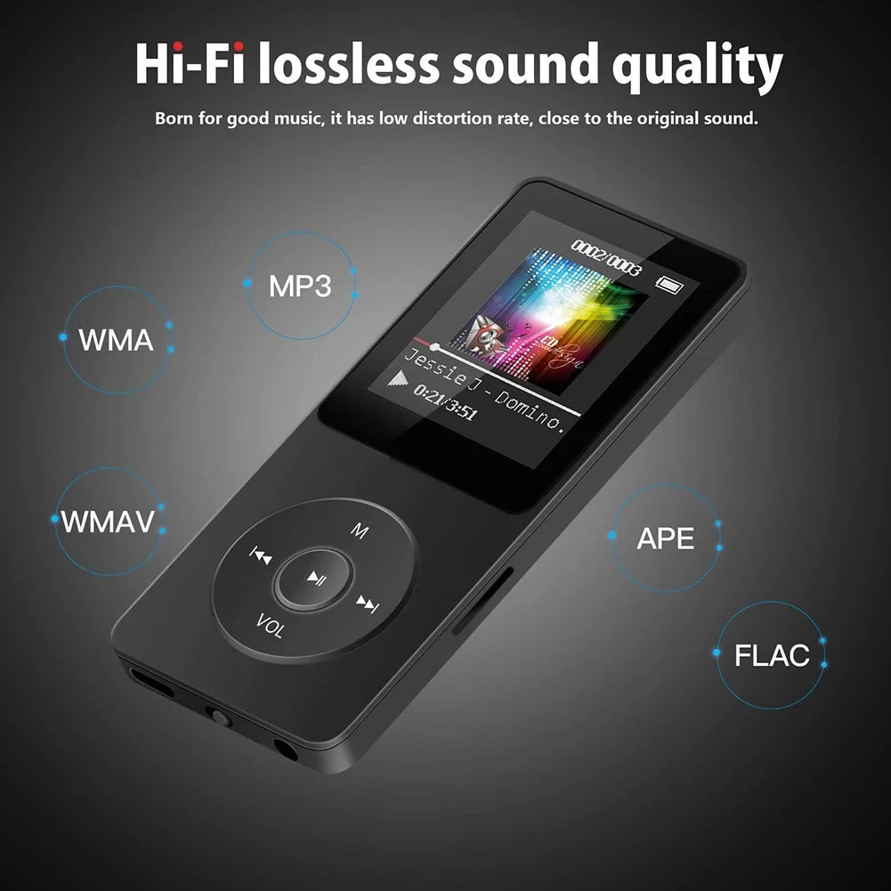 KEBIDUMEI MP3 Player Bluetooth 5.4 Portable Music Player with FM Radio and E-Book