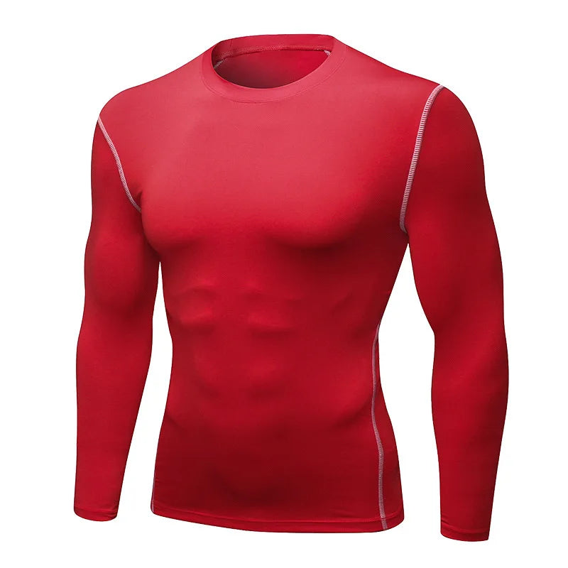 Men’s Thermal Compression Top Long Sleeve Quick Dry Fitness Wear