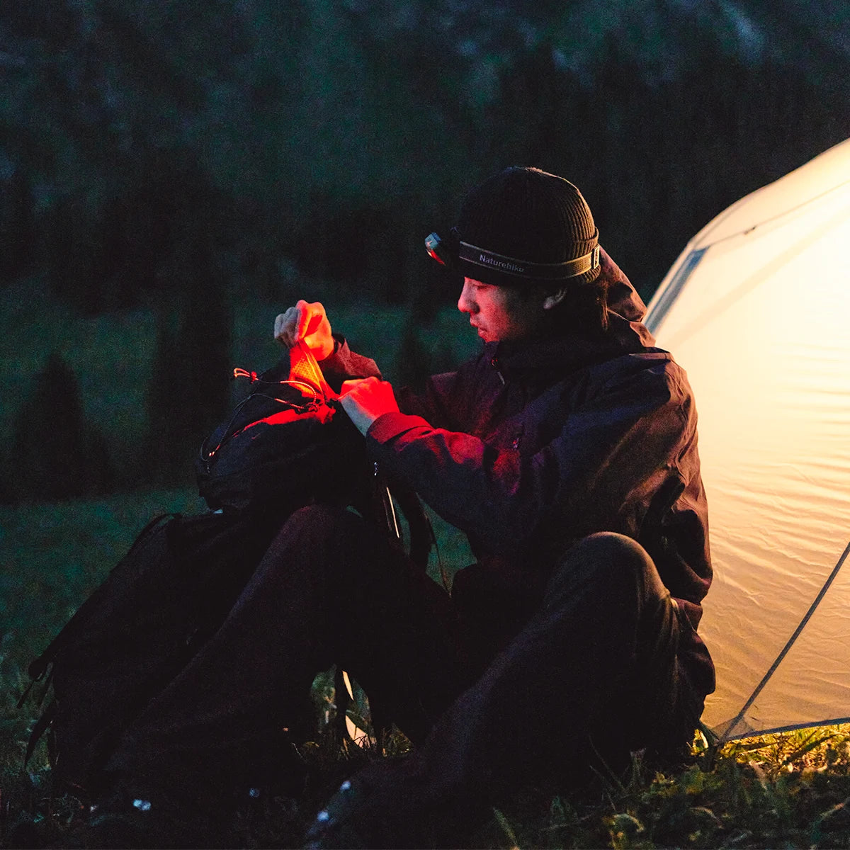 NATUREHIKE Star Island Max Headlamp – 500 Lumen Waterproof LED Headlight with Sensor & Rechargeable Battery