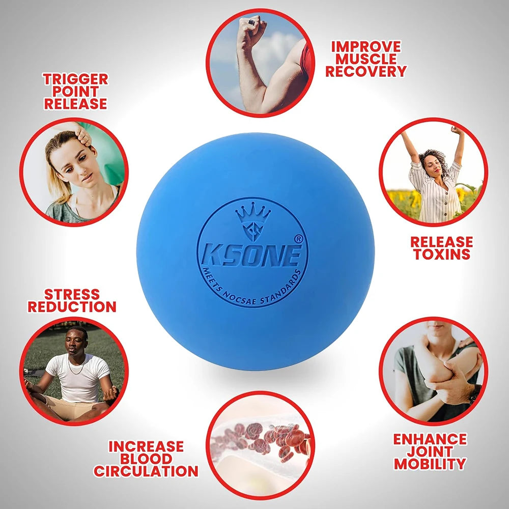 Massage Ball for Fascia Release, Yoga, and Muscle Pain Relief | Trigger Point & Physiotherapy Ball
