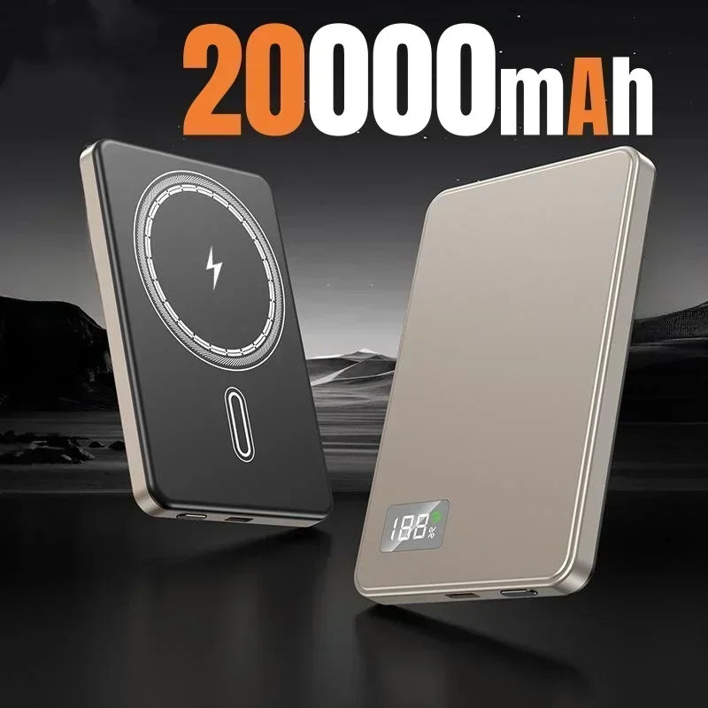 Wireless Magnetic 50000mAh Power Bank PD22.5W Fast Charging MagSafe Compatible