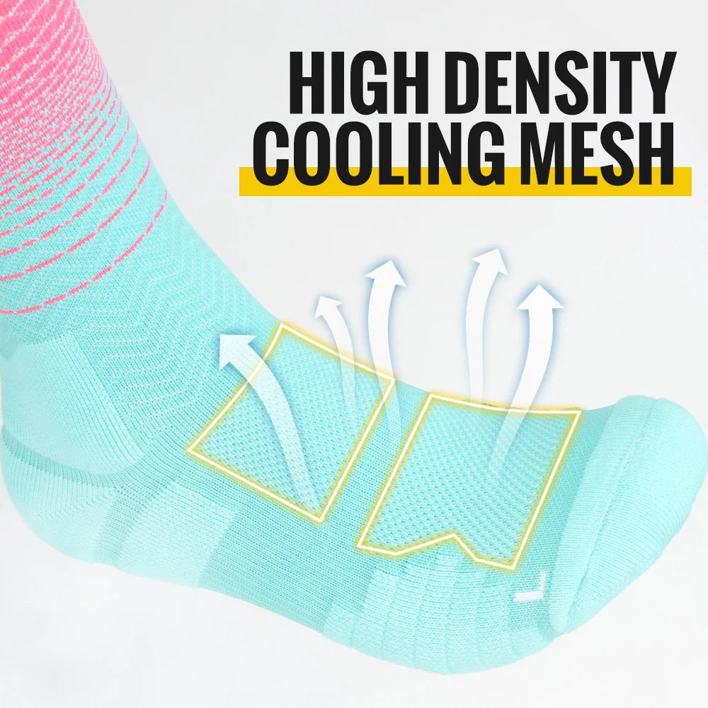 WRELS Athletic Cushion Running Socks – Moisture Wicking, Shock-Absorbing & Anti-Blister