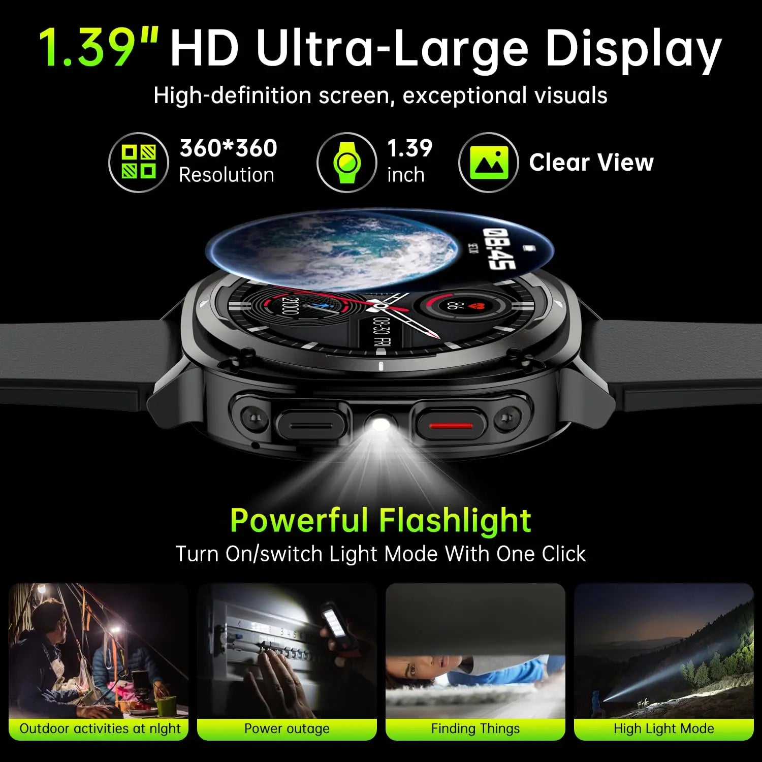 GEJIAN New Watch 7 Ultra Smart Watch with Heart & Sleep Monitoring, GPS, Voice Call