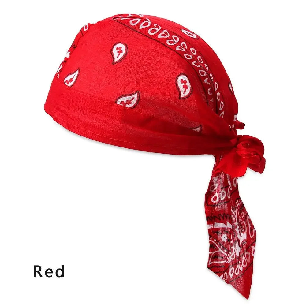 Quick-Dry Cotton Pirate Hat Bandana for Men & Women Outdoor Sports