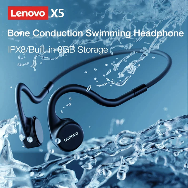 LENOVO X3 Pro Bone Conduction Bluetooth 5.3 Earphones with Mic & Waterproof Design