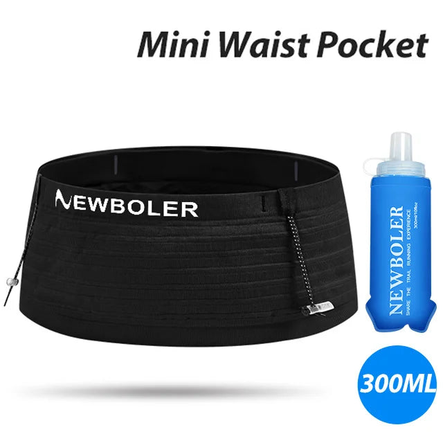 NEWBOLER Elastic Sports Waist Bag Pack Running Race Number Belt