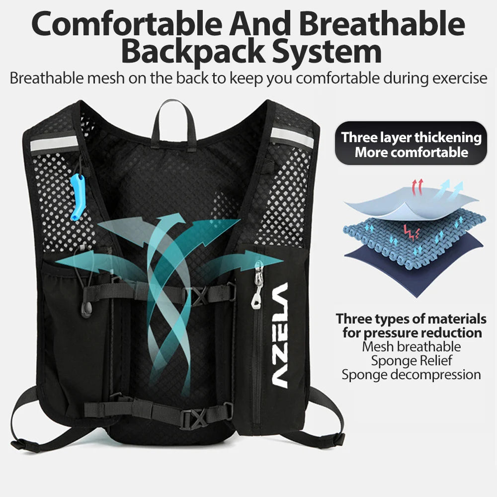 NEWBOLER 5L Trail Running Hydration Vest Backpack Ultra Lightweight