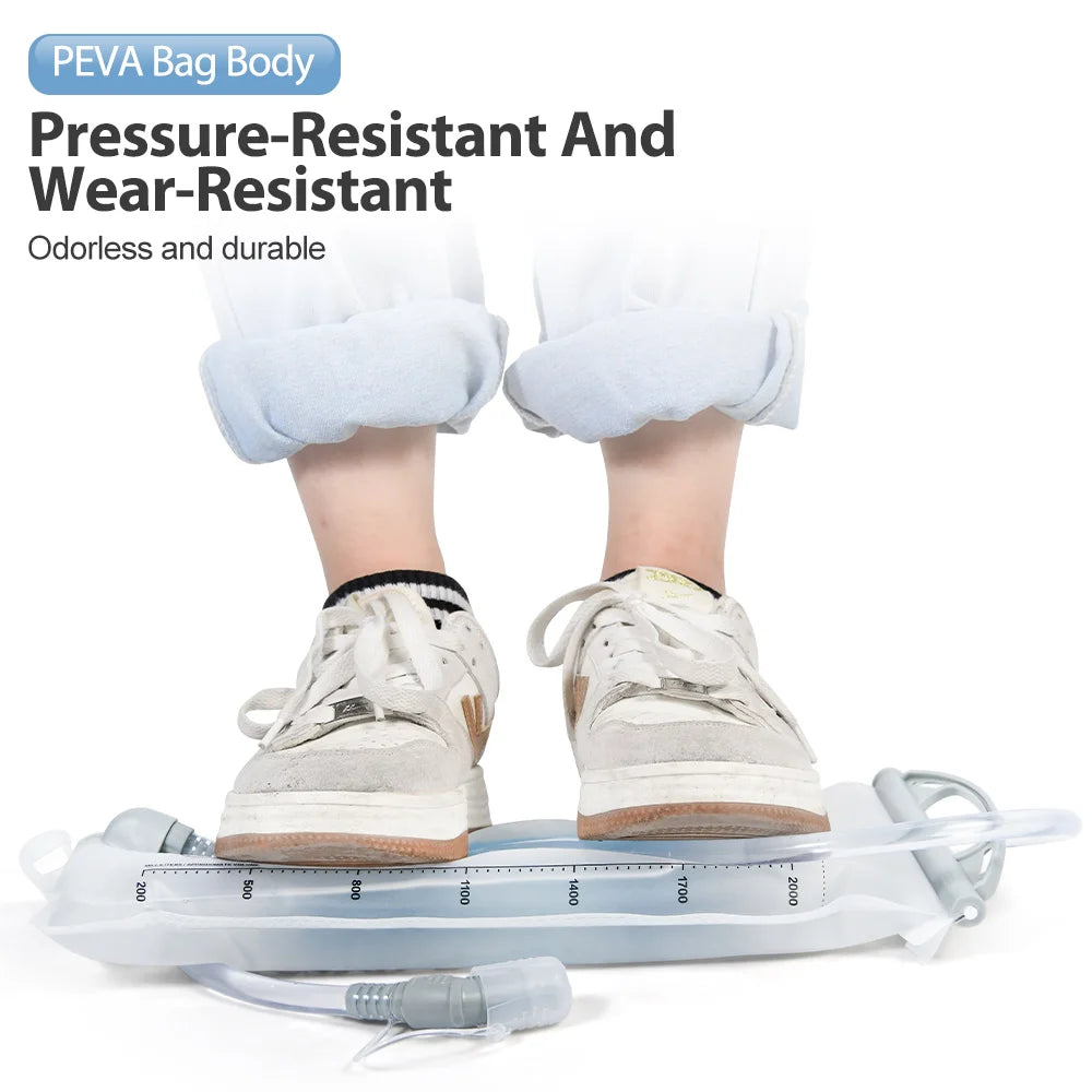 NEWBOLER 2L Hydration Water Bladder – BPA-Free PEVA Reservoir for Running & Cycling