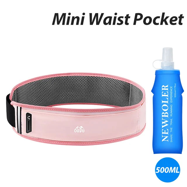 NEWBOLER Sports Fanny Pack Waterproof Running Waist Bag with Bottle Holder