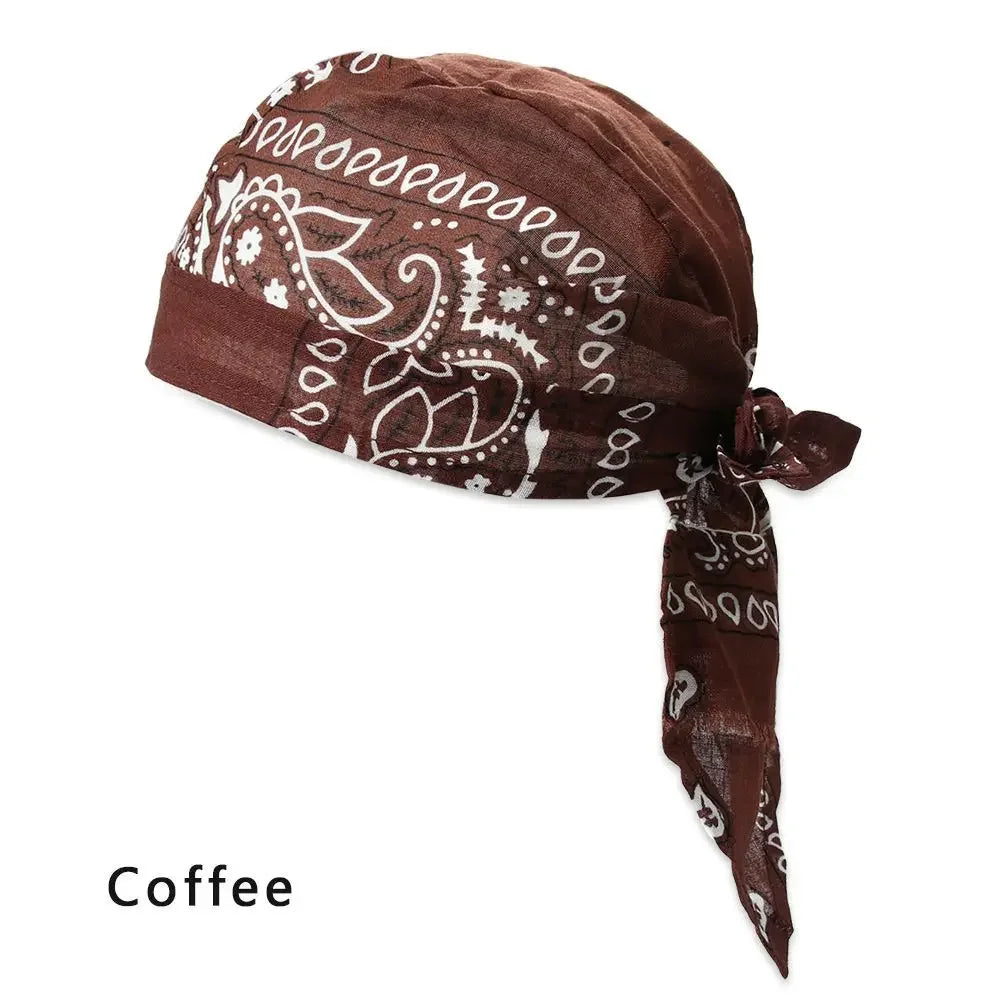 Quick-Dry Cotton Pirate Hat Bandana for Men & Women Outdoor Sports