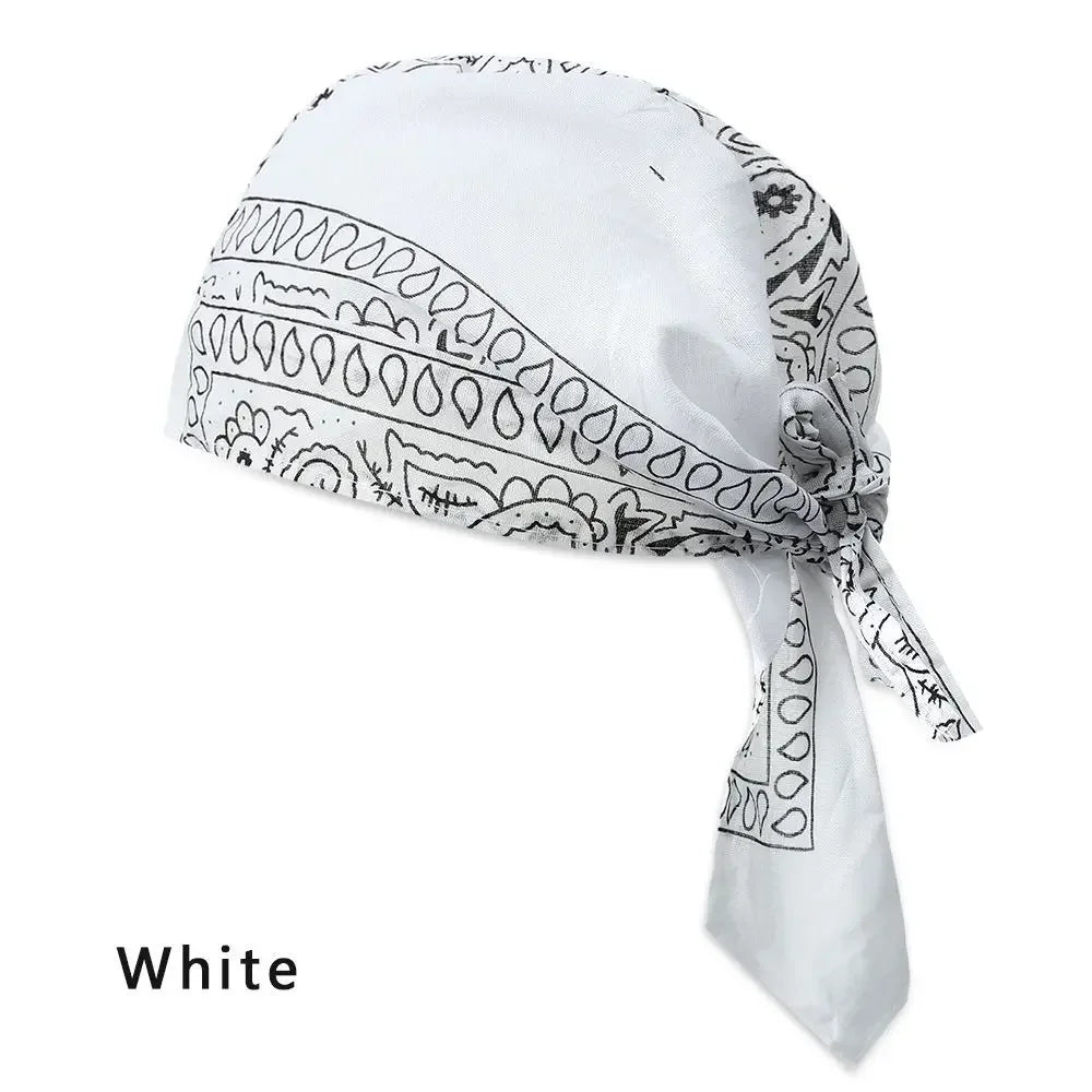 Quick-Dry Cotton Pirate Hat Bandana for Men & Women Outdoor Sports