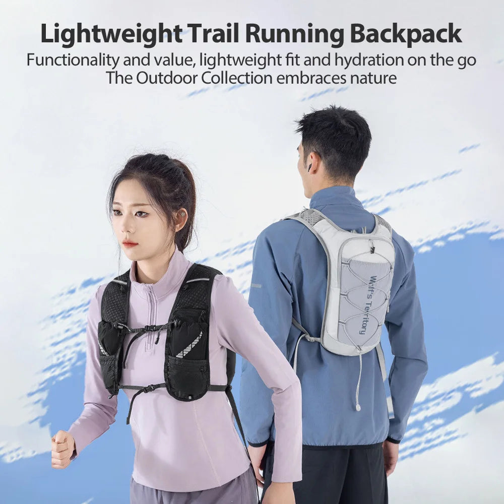 NEWBOLER Ultralight Trail Running Hydration Vest Breathable Marathon Backpack