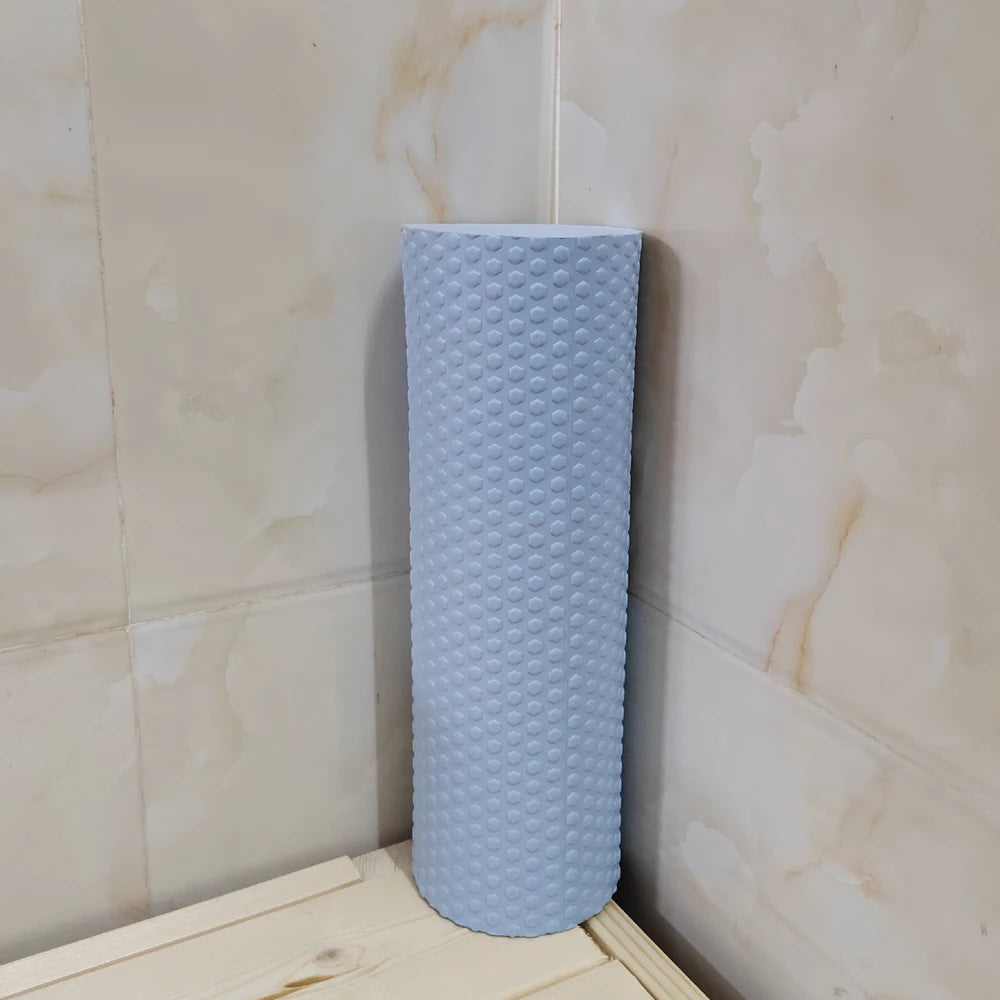 BBSWIM EVA Foam Yoga Roller – 29.7cm Hexagonal Pilates Cylinder for Home Workouts