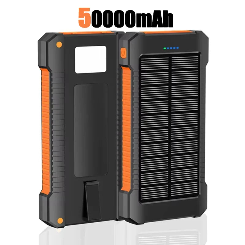 LENOVO Solar Power Bank 50000mAh Outdoor Fast Charging Portable Charger