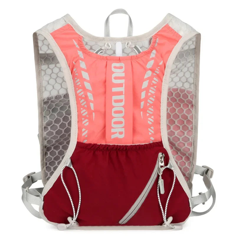 Trail Running Hydration Vest, Lightweight Cycling and Hiking Backpack with Reflective Design
