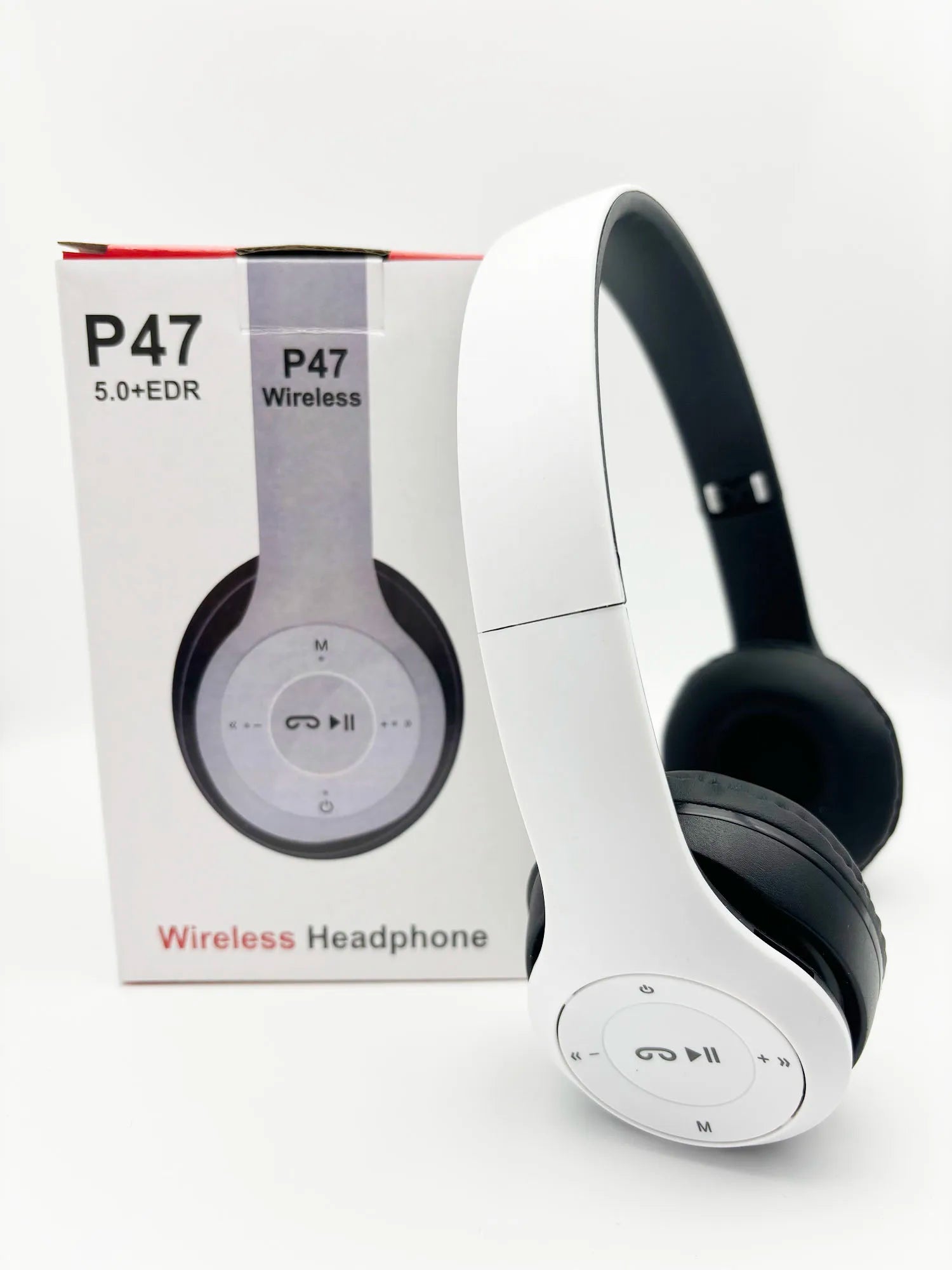 EDUP P47 Bluetooth 5.0 Wireless Headphones with Mic & Foldable Stereo Design