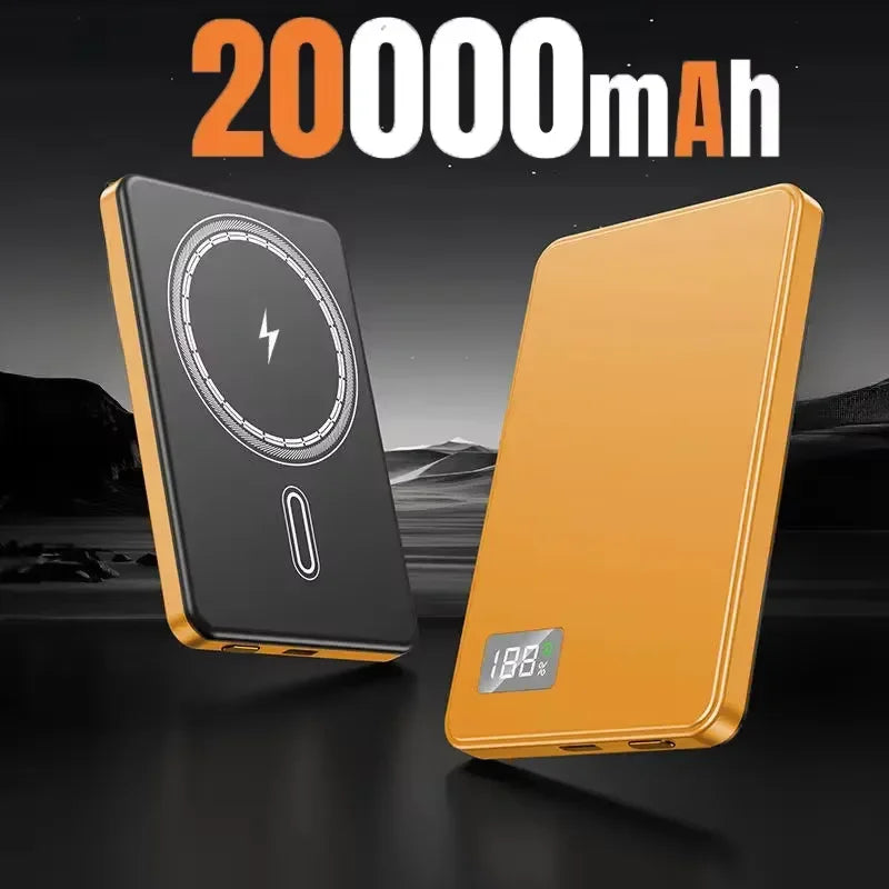 Wireless Magnetic 50000mAh Power Bank PD22.5W Fast Charging MagSafe Compatible