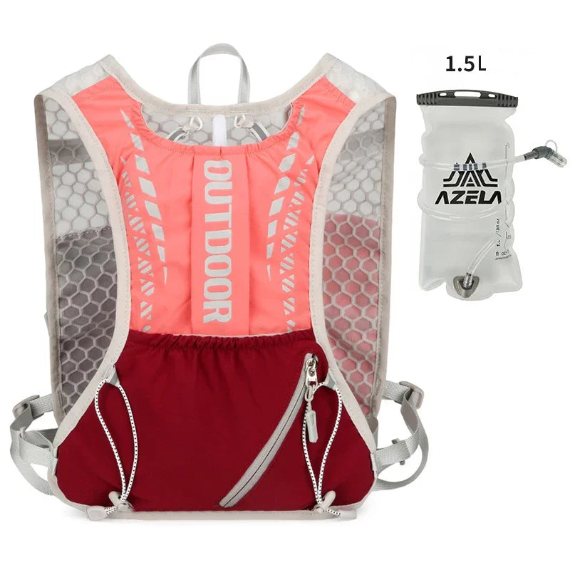 Trail Running Hydration Vest, Lightweight Cycling and Hiking Backpack with Reflective Design