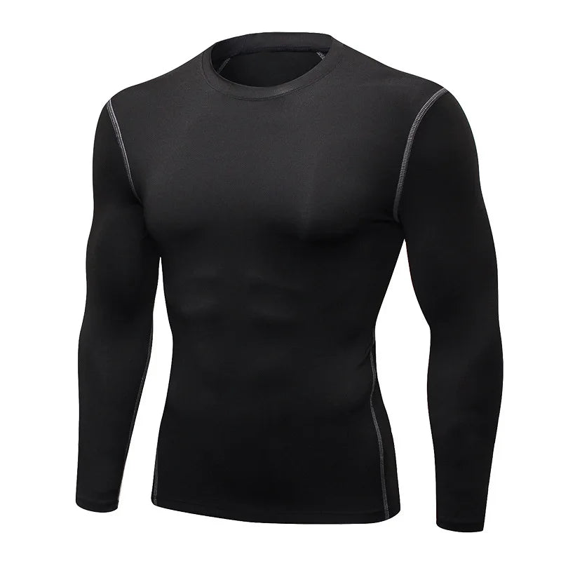 Men’s Thermal Compression Top Long Sleeve Quick Dry Fitness Wear