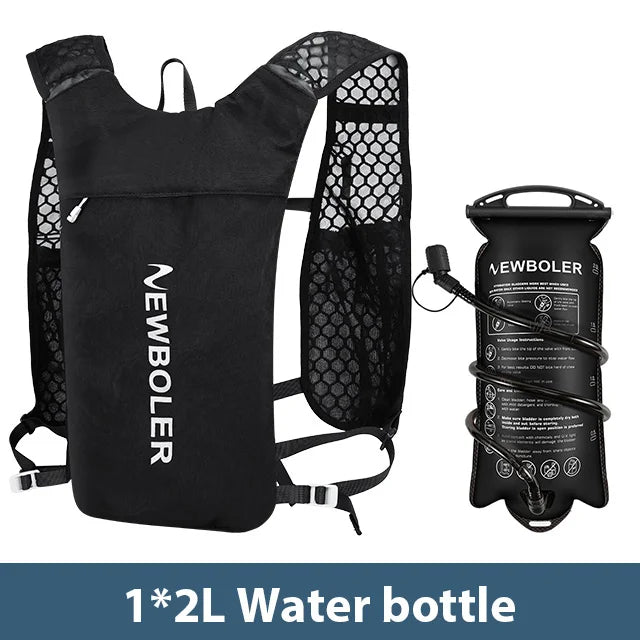 NEWBOLER Breathable Hydration Vest Lightweight Trail Running Backpack