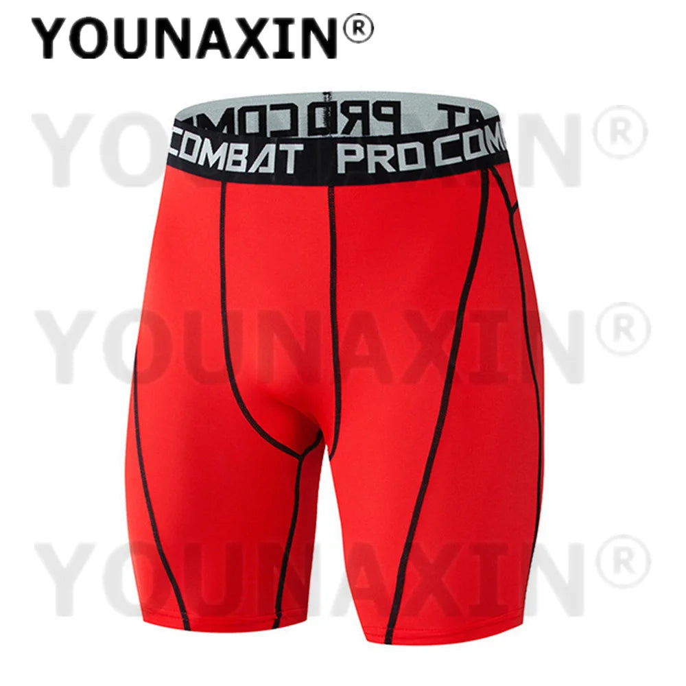 YOUNAXIN Men’s Compression Running Shorts – Lightweight Tights for Gym & Sports