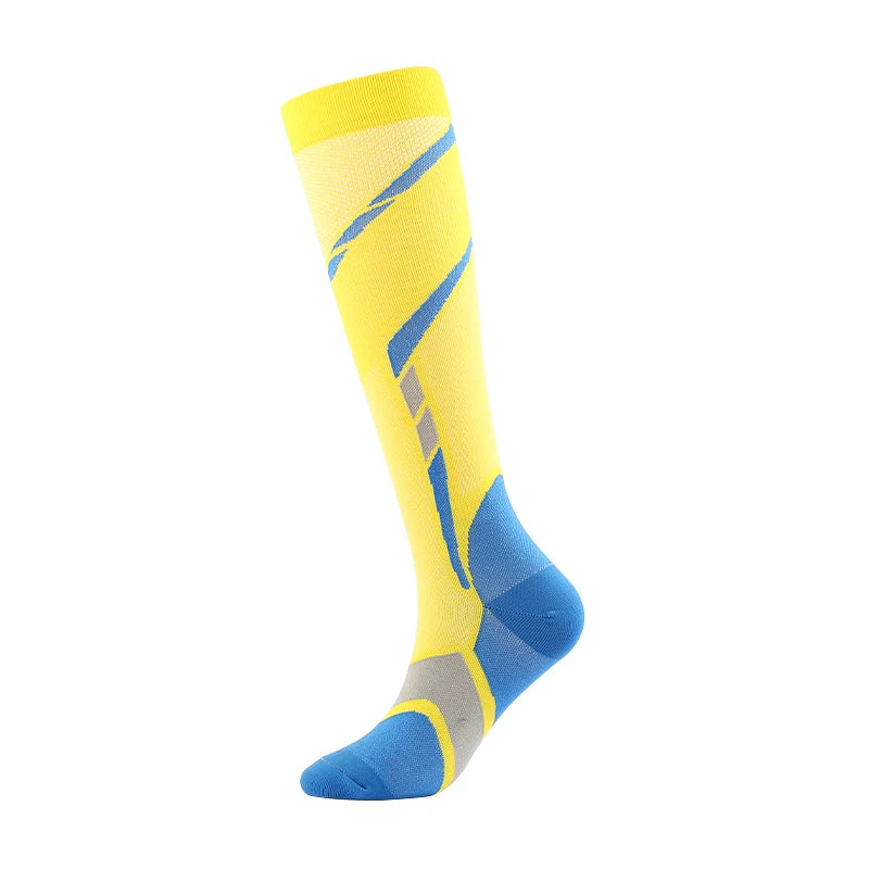 Men’s Compression Sports Socks for Running Cycling Football & Circulation Support
