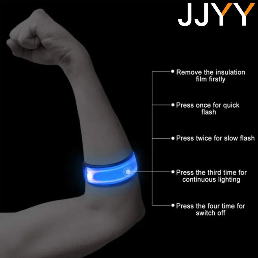 LED Reflective Armband | USB Rechargeable Safety Light Band for Night Running, Cycling, Walking