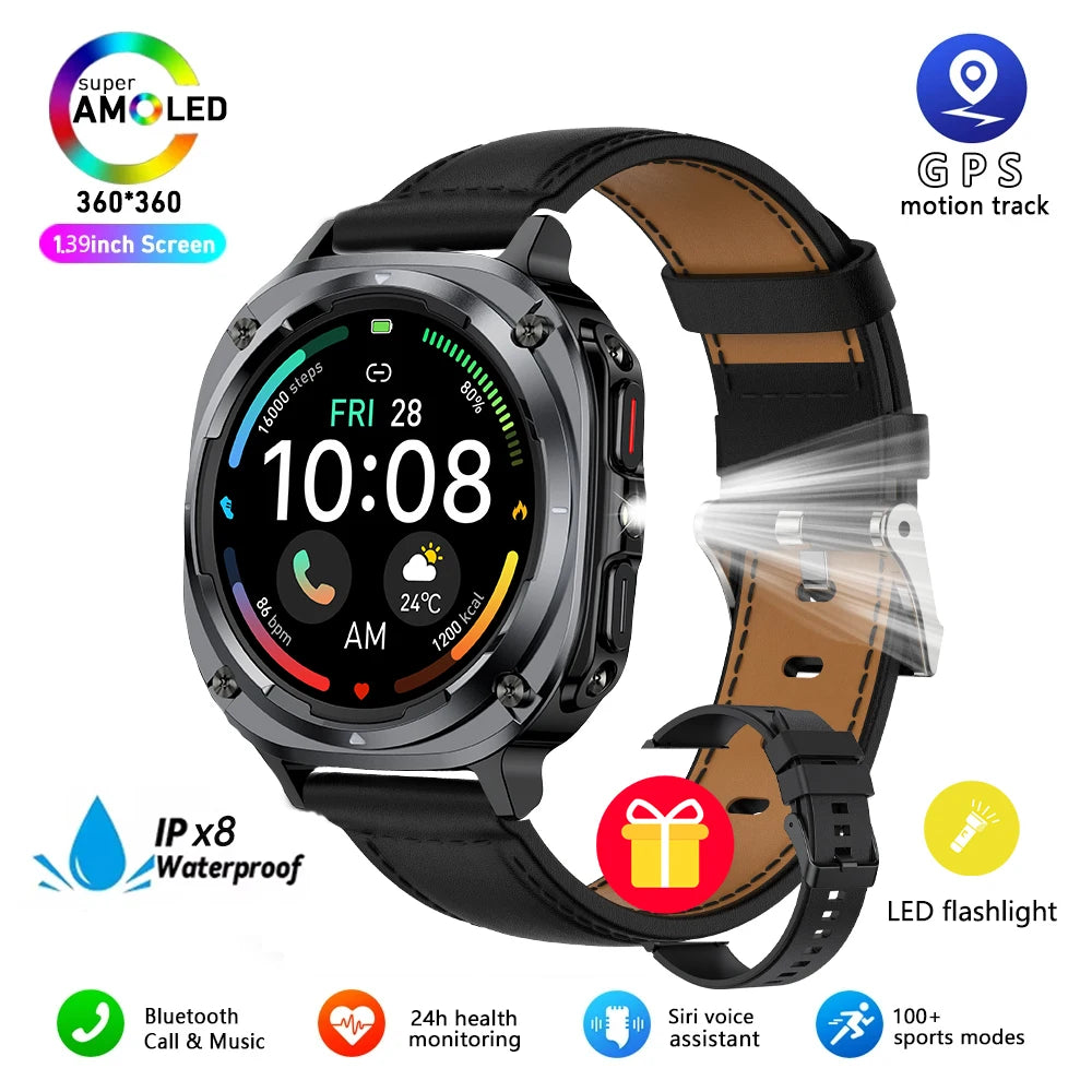 GEJIAN New Watch 7 Ultra Smart Watch with Heart & Sleep Monitoring, GPS, Voice Call