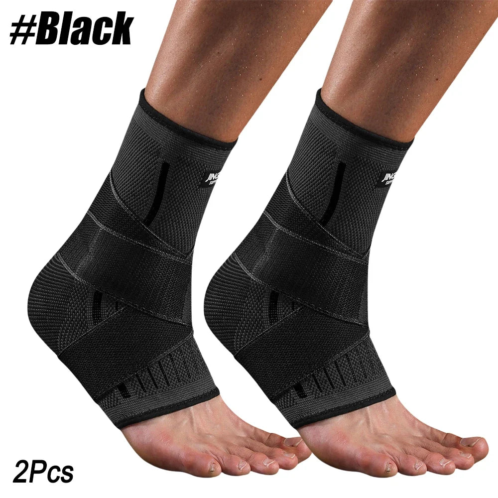 Adjustable Elastic Ankle Brace Compression Sleeve| Stabilizer for Plantar Fasciitis & Tendonitis
