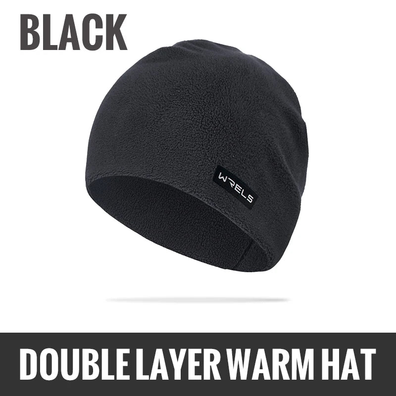 WRELS Winter Warm Windproof Polar Fleece Beanie Hat – Outdoor Running, Skiing & Cycling Cap