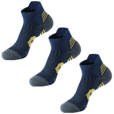 3-Pair Sports Socks – Non-Slip, Quick-Dry Training Socks for Running & Basketball