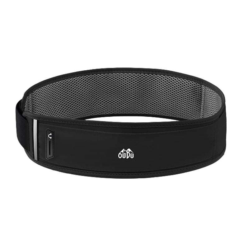 Running Belt Bag with Water Bottle Pocket | Reflective Waist Pack for Men & Women | QUESHARK