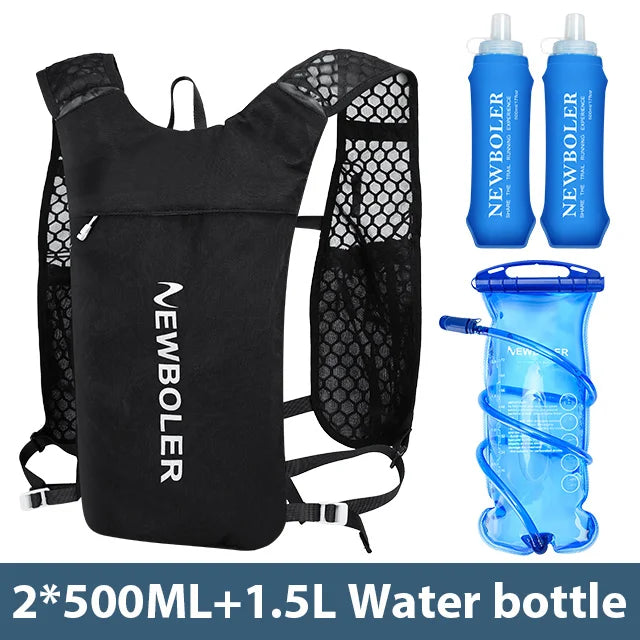 NEWBOLER Ultralight Trail Running Hydration Vest Backpack with Bottle