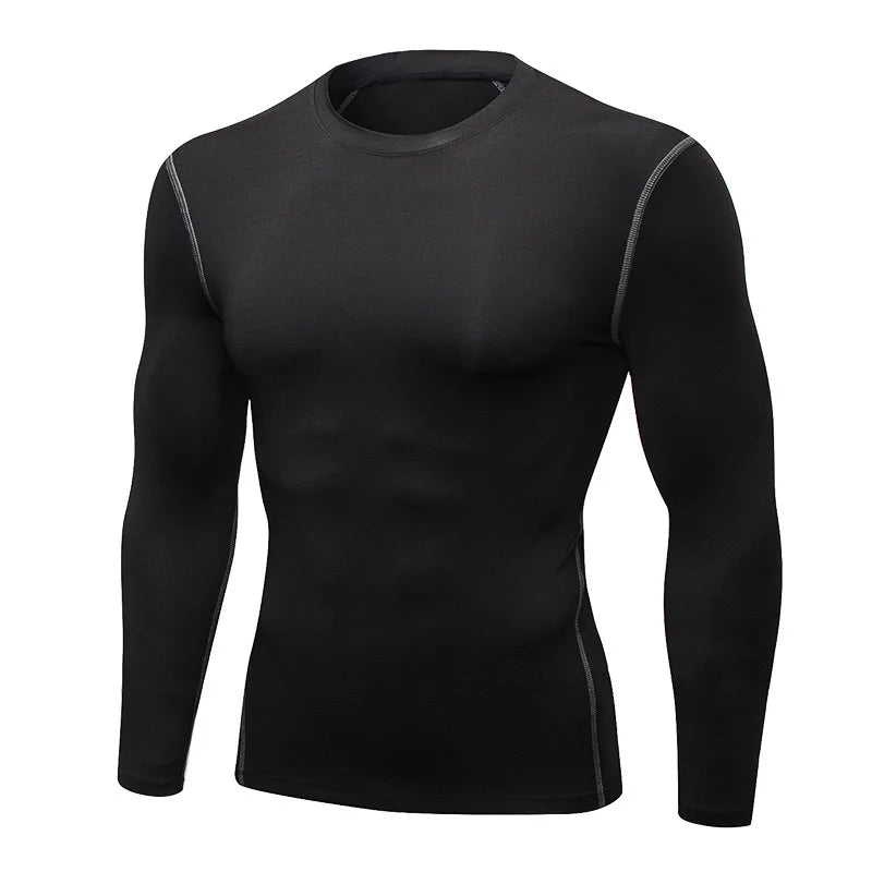 Men’s Thermal Compression Top Long Sleeve Quick Dry Fitness Wear