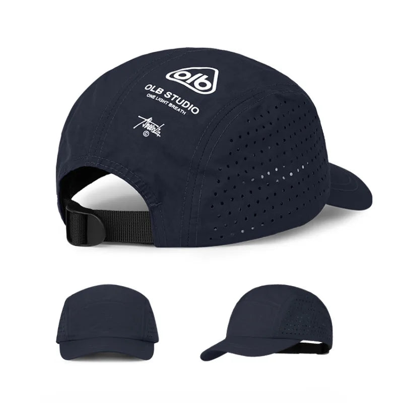 Short Brim Quick Dry Mesh Baseball Cap Lightweight UV Protection Outdoor