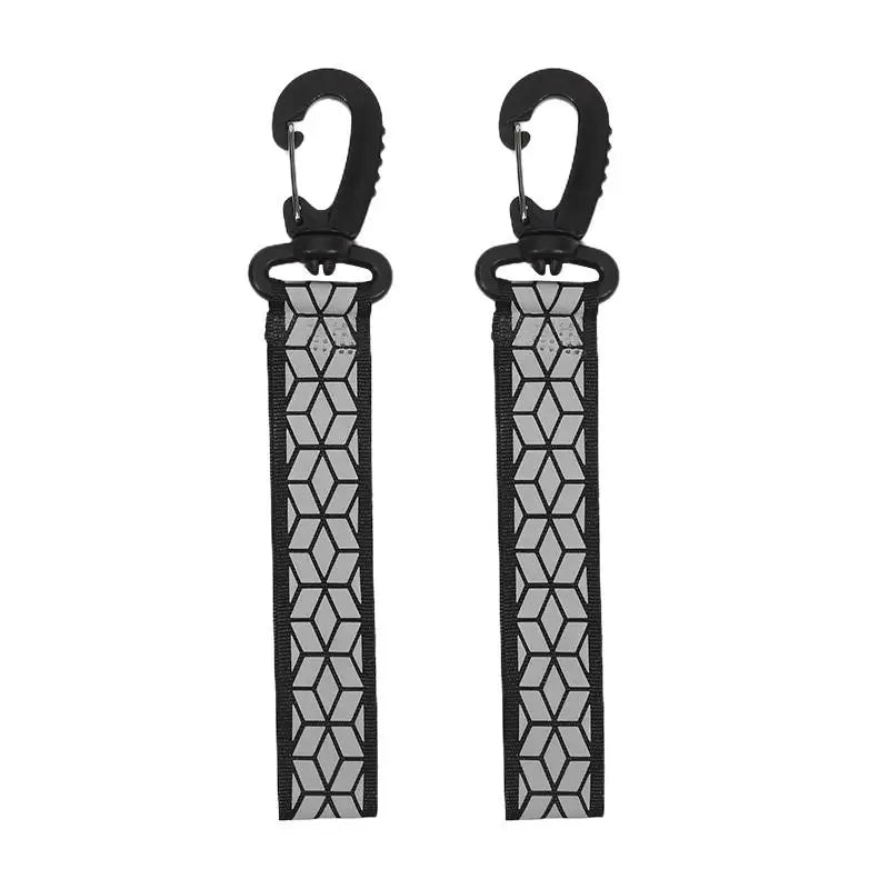 Reflective Safety Strap Keychain 2PCS Quick Release Night Running Cycling