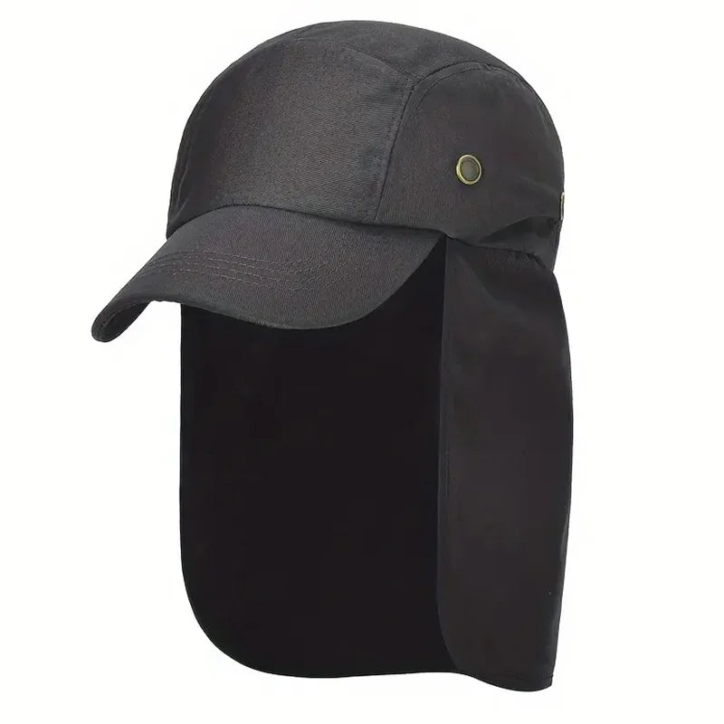 Outdoor Sun Protection Hat with Face Cover & Shawl – Running & Mountaineering