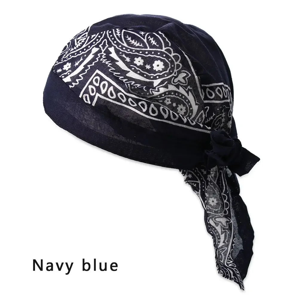 Quick-Dry Cotton Pirate Hat Bandana for Men & Women Outdoor Sports
