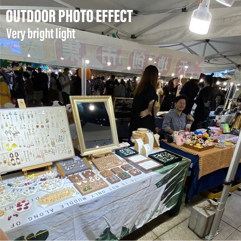 Rechargeable LED Camping Light Bulb – USB Portable Lantern for Outdoor & Emergency Use