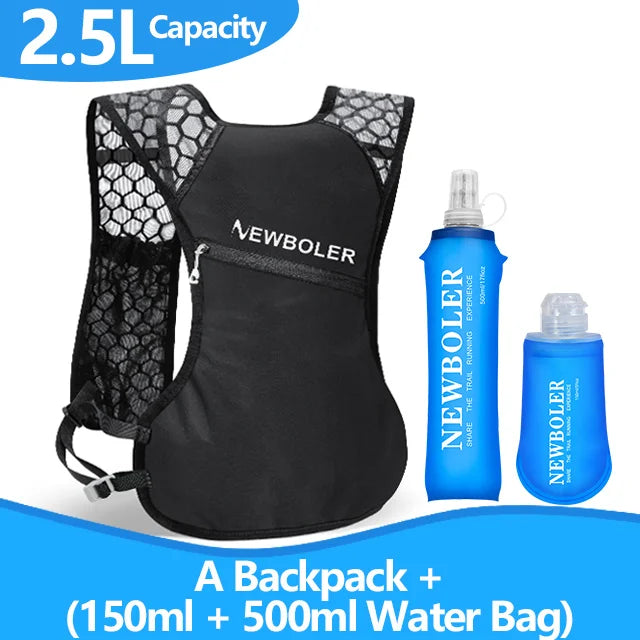 NEWBOLER Ultra-Light Cycling Hydration Backpack 2.5L Outdoor MTB Hiking Bag