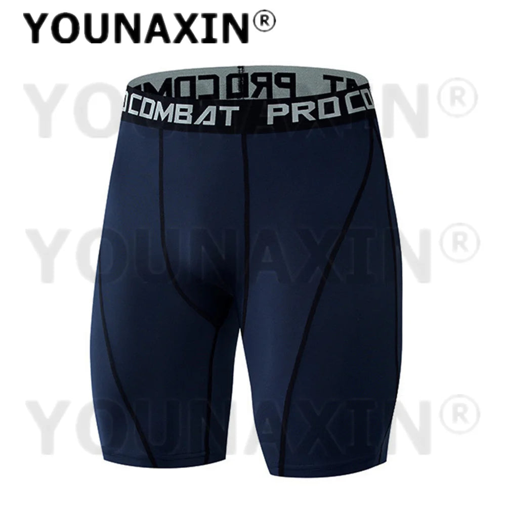 YOUNAXIN Men’s Compression Running Shorts – Lightweight Tights for Gym & Sports