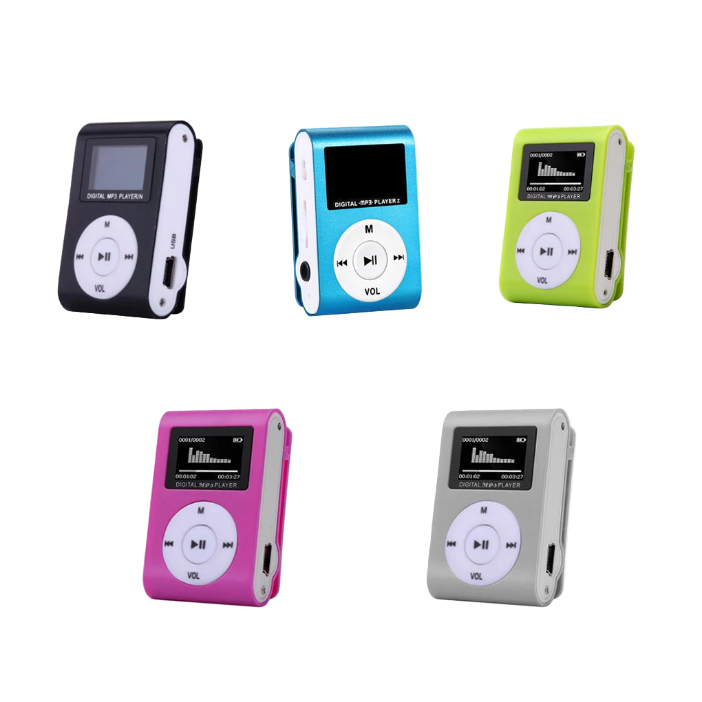 WORALLYMY Mini MP3 Player – Portable Music Player with 3.5mm Jack & LCD Screen