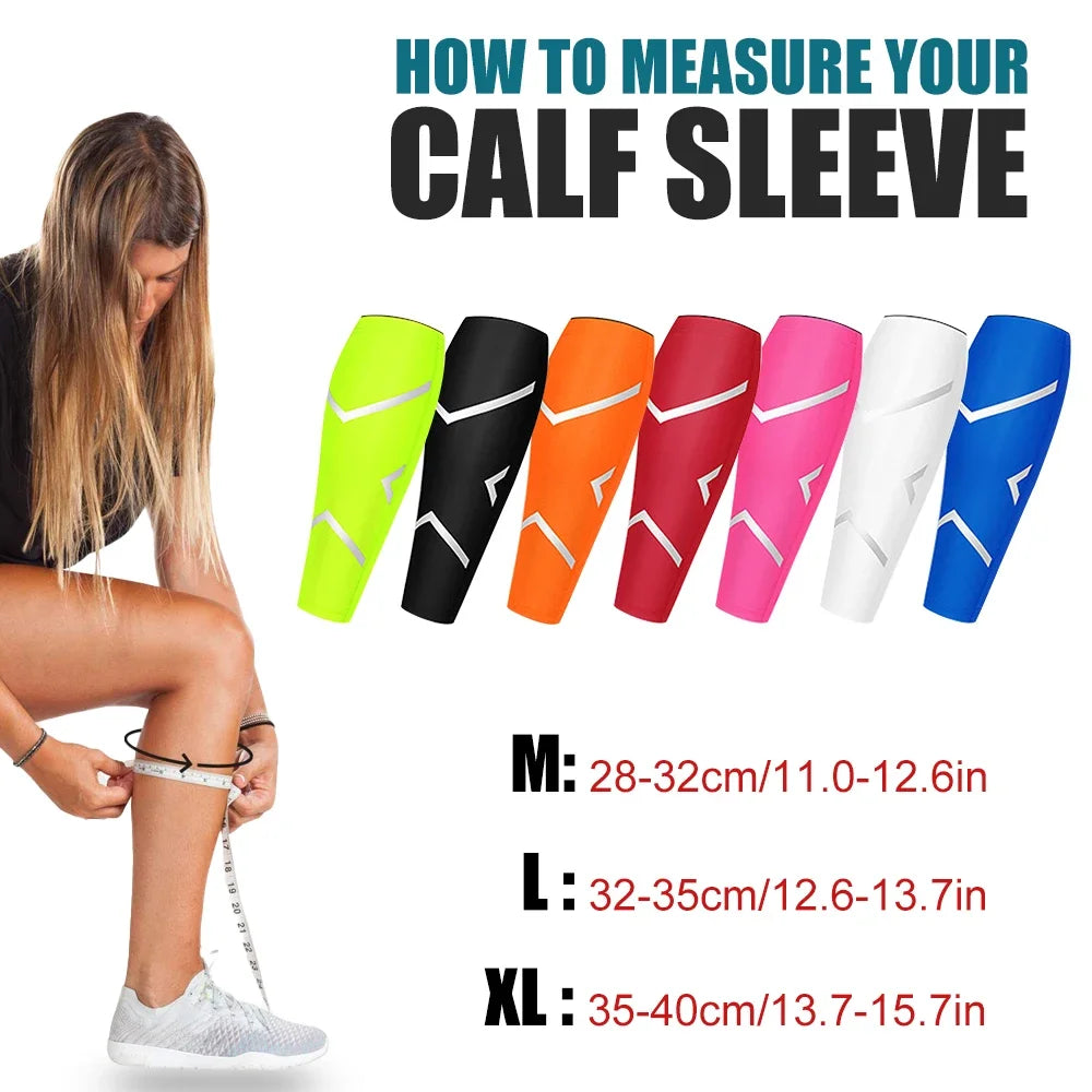 Calf Compression Sleeves for Men and Women – Running, Cycling, Travel Support