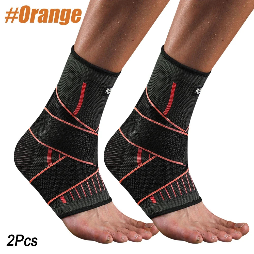 Adjustable Elastic Ankle Brace Compression Sleeve| Stabilizer for Plantar Fasciitis & Tendonitis