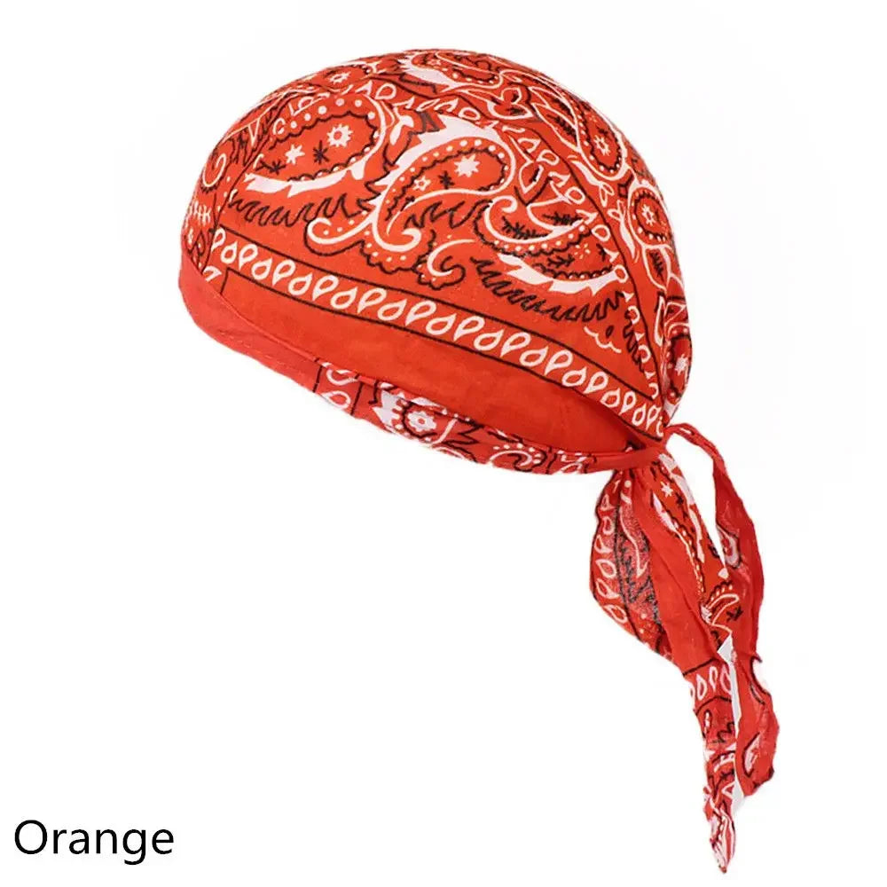 Quick-Dry Cotton Pirate Hat Bandana for Men & Women Outdoor Sports