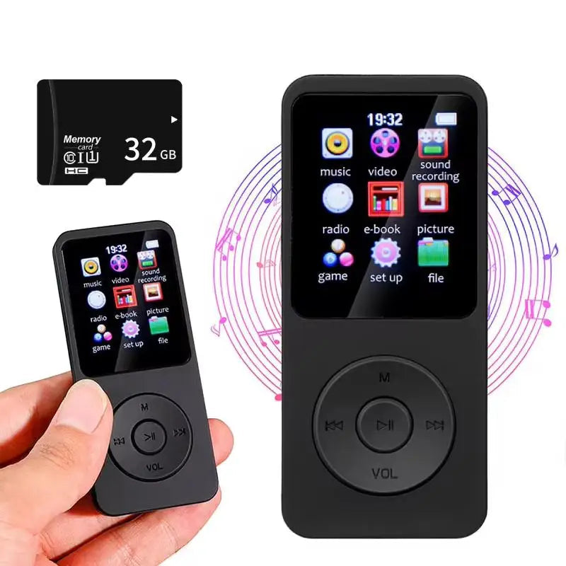 KEBIDUMEI MP3 Player Bluetooth 5.4 Portable Music Player with FM Radio and E-Book