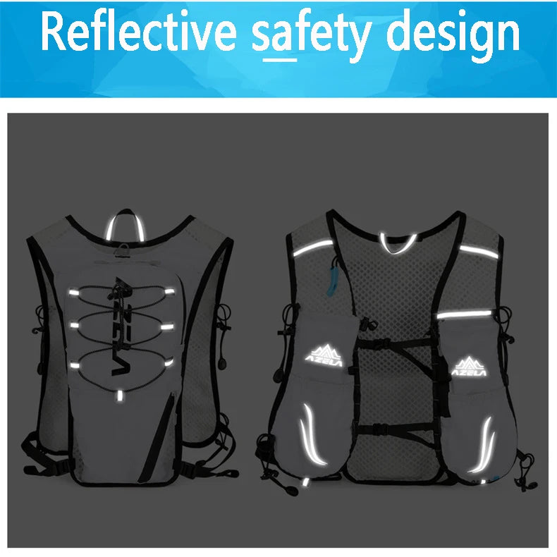Running Hydration Vest with 1.5L Water Bag, Lightweight Outdoor Cycling and Hiking Backpack